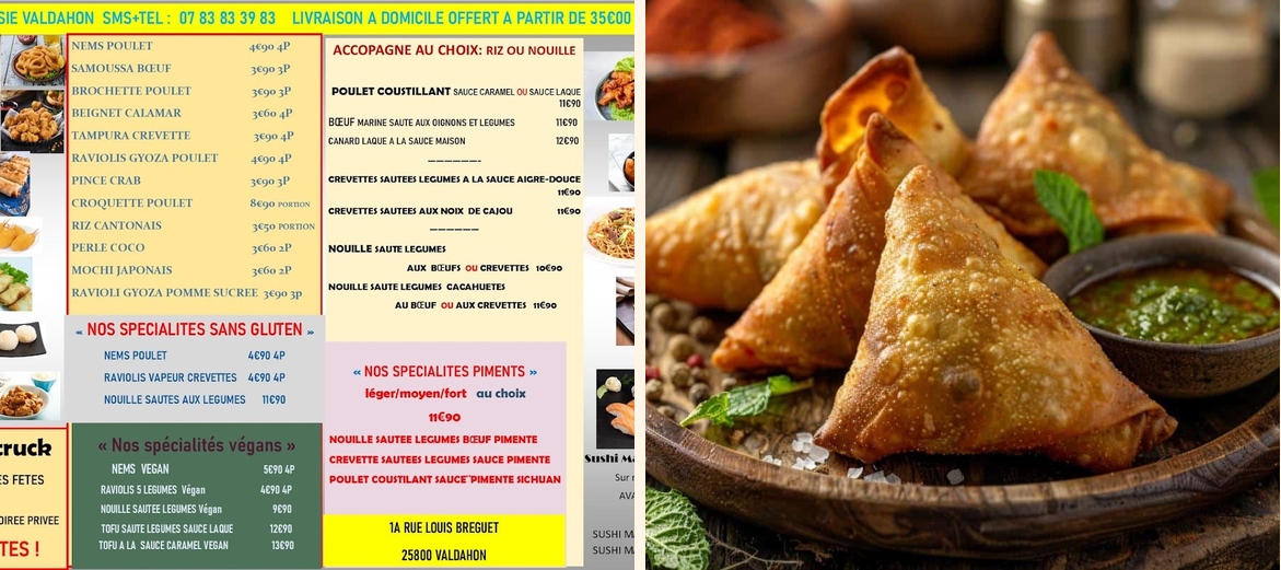 DELICE D'ASIE A EMPORTER et LIVRAISON A DOMICILE VALDAHON - Gallery Image 1